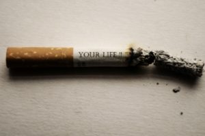 cigarette burning
